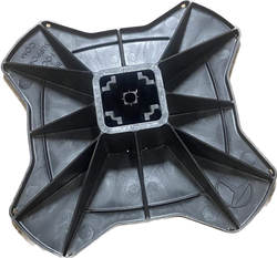 SUPPORT DE GAINE EN H 305mm POUR PROFIL 41x21 et 41x41